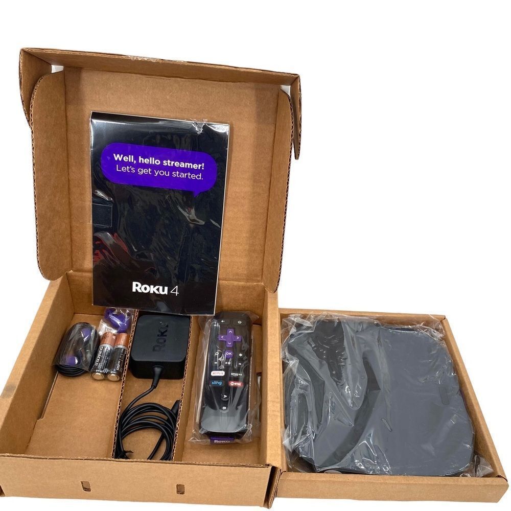 Roku 4 HD and 4K Streaming Media Player with Enhanced Remote